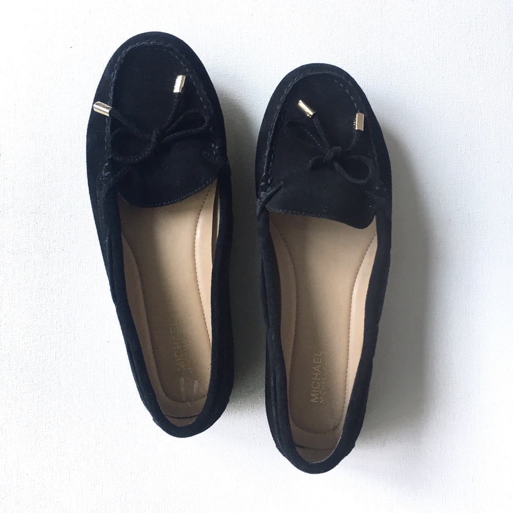 Michael Kors sueded leather flats Size 8